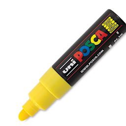 Uni Posca Paint Marker - Yellow, Broad Bullet Tip, 4.5-5.5 mm