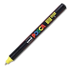 Uni Posca Paint Marker - Yellow, X-Fine Tip, 0.7 mm