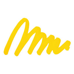 Posca Brush Paint Marker - Yellow, Brush Tip, swatch