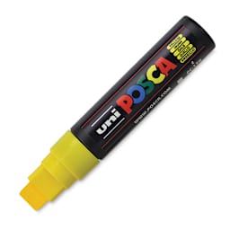 Uni Posca Paint Marker - Yellow, Extra Broad Chisel Tip, 15 mm