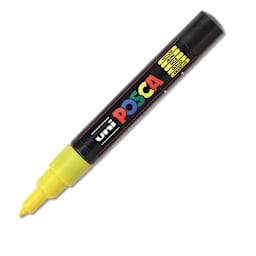 Uni Posca Paint Marker - Yellow, X-Fine, Bullet Tip, 0.7 mm