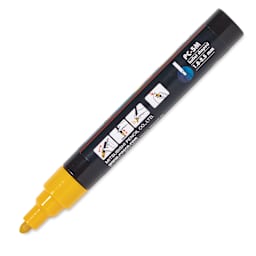 Posca Paint Marker - Ochre, Bullet Tip, 2.5 mm - cap off