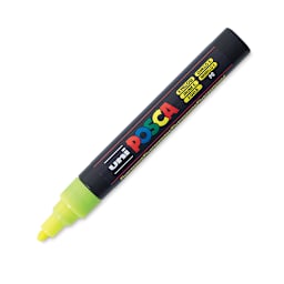 Posca Paint Marker - Fluorescent Yellow, Bullet Tip, 2.5 mm