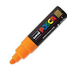 Posca Paint Marker - Bright Yellow, Broad Bullet Tip, 4.5-5.5 mm
