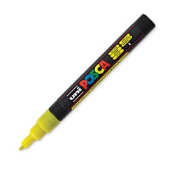 Posca Paint Marker - Glitter Yellow, Fine, Bullet Tip, 0.9 mm - 1.3 mm
