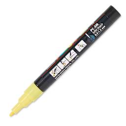 Uni Posca Paint Marker - Sunshine Yellow, Fine, Bullet Tip, 0.9-1.3 mm, cap off