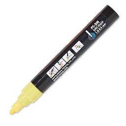 Uni Posca Paint Marker - Sunshine Yellow, Bullet Tip, 2.5 mm, cap off