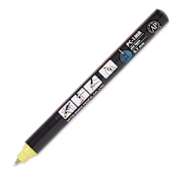 Uni Posca Paint Marker - Sunshine Yellow, X-Fine Tip, 0.7 mm, cap off