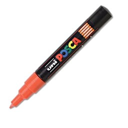 Posca Paint Marker - Orange, X-Fine, Bullet Tip, 0.7 mm - cap removed
