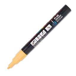 Posca Paint Marker - Apricot, Fine, Bullet Tip, 0.9 mm - 1.3 mm - cap off