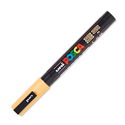 Posca Paint Marker - Apricot, Fine, Bullet Tip, 0.9 mm -1.3 mm - cap on