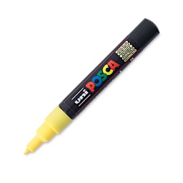 Uni Posca Paint Markerr - Straw Yellow, X-Fine, Bullet Tip, 0.7 mm