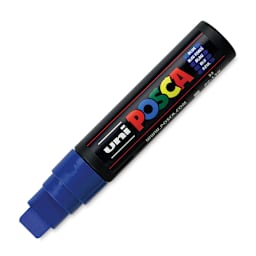 Posca Paint Marker - Blue, Extra Broad Chisel, 15 mm