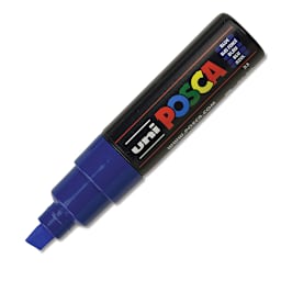 Posca Paint Marker - Blue, Broad Chisel, 8 mm