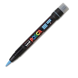 Posca Paint Marker - Light Blue, Brush Tip
