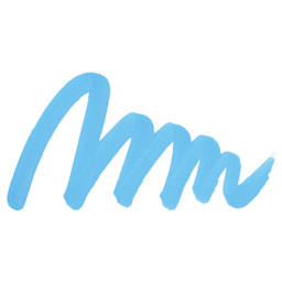 Posca Brush Paint Marker - Light Blue, Brush Tip, swatch