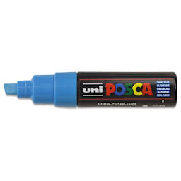 Posca Paint Marker - Light Blue, Broad Chisel, 8 mm