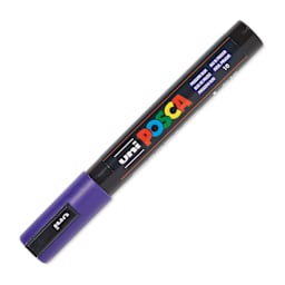 Posca Paint Marker - Prussian Blue, Bullet Tip, 2.5 mm - cap on