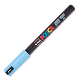 Posca Paint Marker - Glacier Blue, X-Fine Tip, 0.7 mm - cap on