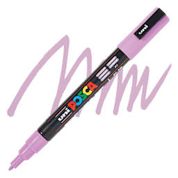 Posca Paint Marker - Lavender, Fine, Bullet Tip, 0.9 mm - 1.3 mm - swatch and marker