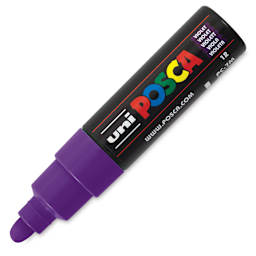 Uni Posca Paint Marker - Violet, Broad Bullet Tip, 4.5-5.5 mm