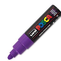 Uni Posca Paint Marker - Violet, X-Fine, Bullet Tip, 0.7 mm