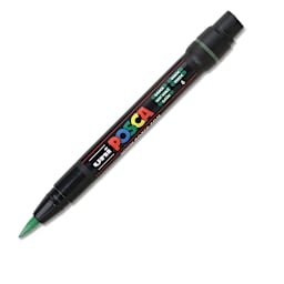 Posca Paint Marker - Green, Brush Tip