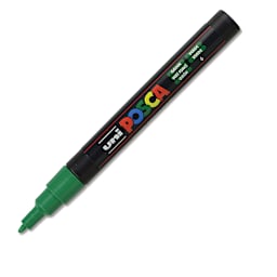 Posca Paint Marker - Green, Fine, Bullet Tip, 0.9 mm - 1.3 mm