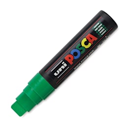Posca Paint Marker - Green, Extra Broad Chisel, 15 mm