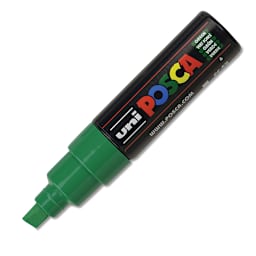 Posca Paint Marker - Green, Broad Chisel Tip, 8 mm