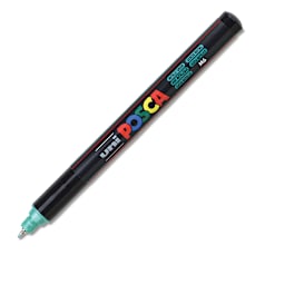 Posca Paint Marker - Metallic Green, X-Fine Tip, 0.7 mm