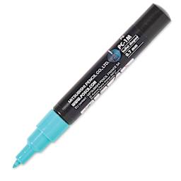Posca Paint Marker - Aqua Green, X-Fine, Bullet Tip, 0.7 mm - cap off