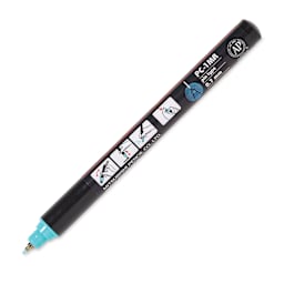 Posca Paint Marker - Aqua Green, X-Fine Tip, 0.7 mm - cap off