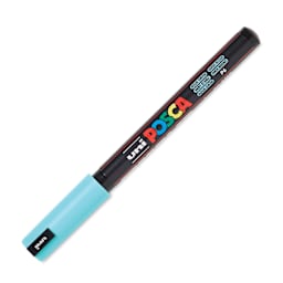 Posca Paint Marker - Aqua Green, X-Fine Tip, 0.7 mm - cap on