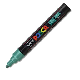 Posca Paint Marker - Metallic Green, Bullet Tip, 2.5 mm