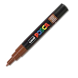Posca Paint Marker - Brown, X-Fine, Bullet Tip, 0.7 mm