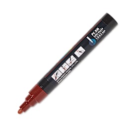 Posca Paint Marker - Cacao Brown, Bullet Tip, 2.5 mm, cap off