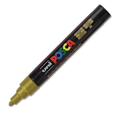 Posca Paint Marker - Gold, Bullet Tip, 2.5 mm