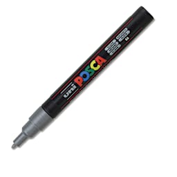 Uni Posca Paint Marker - Silver, Fine, Bullet Tip, 0.9mm-1.3mm