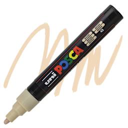 Posca Paint Marker - Beige, Bullet Tip, 2.5 mm - marker and swatch