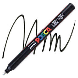 Posca Paint Marker - Black, X-Fine Tip, 0.7 mm | BLICK Art Materials