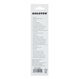 Molotow Liquid Chrome Marker - 3 mm, Calligraphy (back of package)
