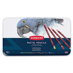 Derwent Pastel Pencil Set - Set of 72 (front of tin)