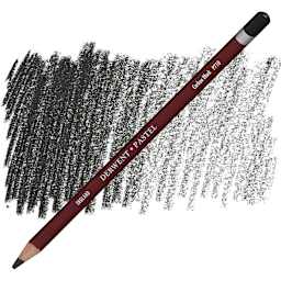 Derwent Pastel Pencil - Carbon Black pencil and swatch