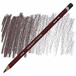 Derwent Pastel Pencil - Chocolate pencil and swatch