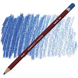 Derwent Pastel Pencil - Cobalt Blue pencil and swatch