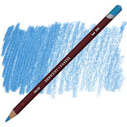 Derwent Pastel Pencil - Cyan pencil and swatch