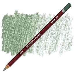 Derwent Pastel Pencil - Green Oxide pencil and swatch