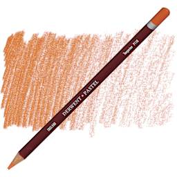 Derwent Pastel Pencil - Tangerine pencil and swatch
