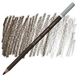 Stabilo CarbOthello Pastel Pencil - Bistre pencil and swatch